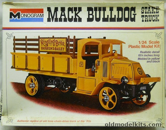Monogram 1/24 1926 Mack Bulldog Stake Truck, 7537-0500 plastic model kit